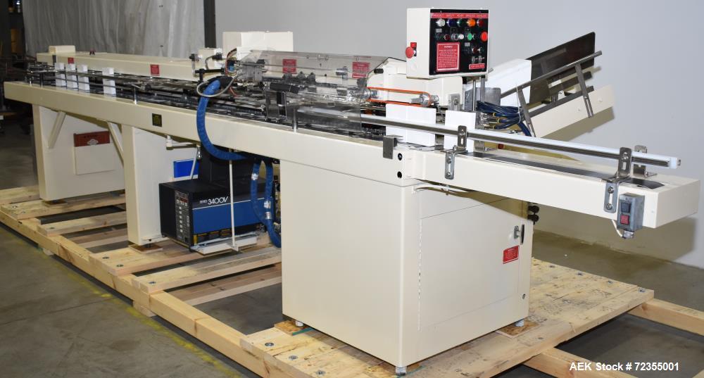 Used- Bivans Model 74G Vertuck Semi-Automatic Vertical Cartoner.